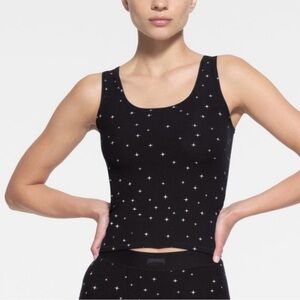 SKIMS Soft Lounge Set, Tank & Leggings in Onyx Sparkle